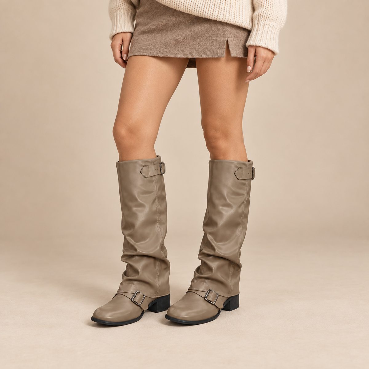 Amélie™ Ruched Buckle Boots