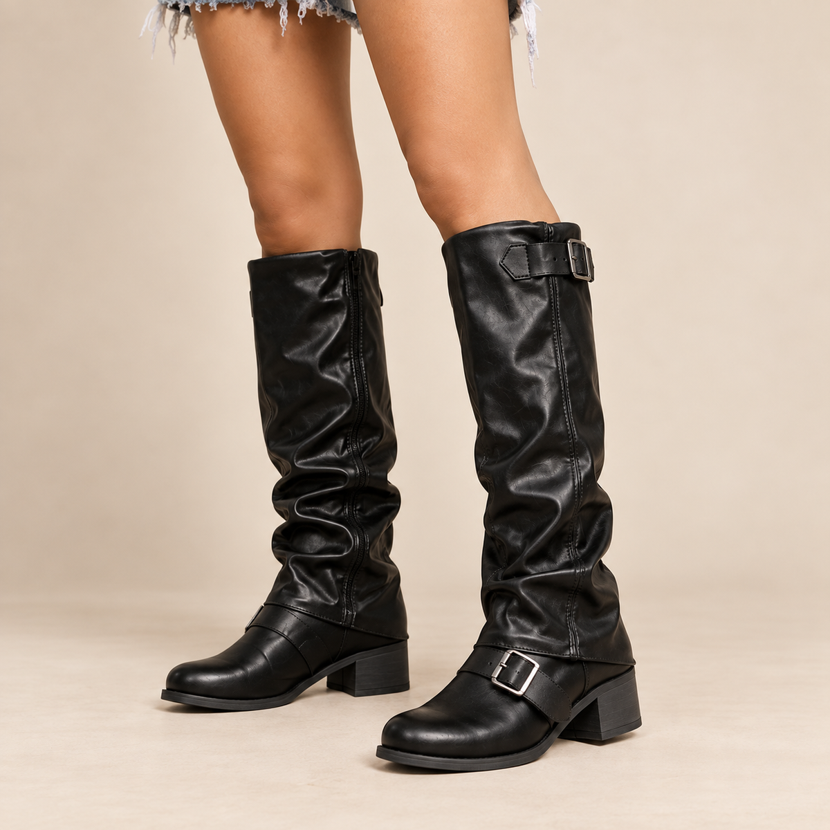Amélie™ Ruched Buckle Boots